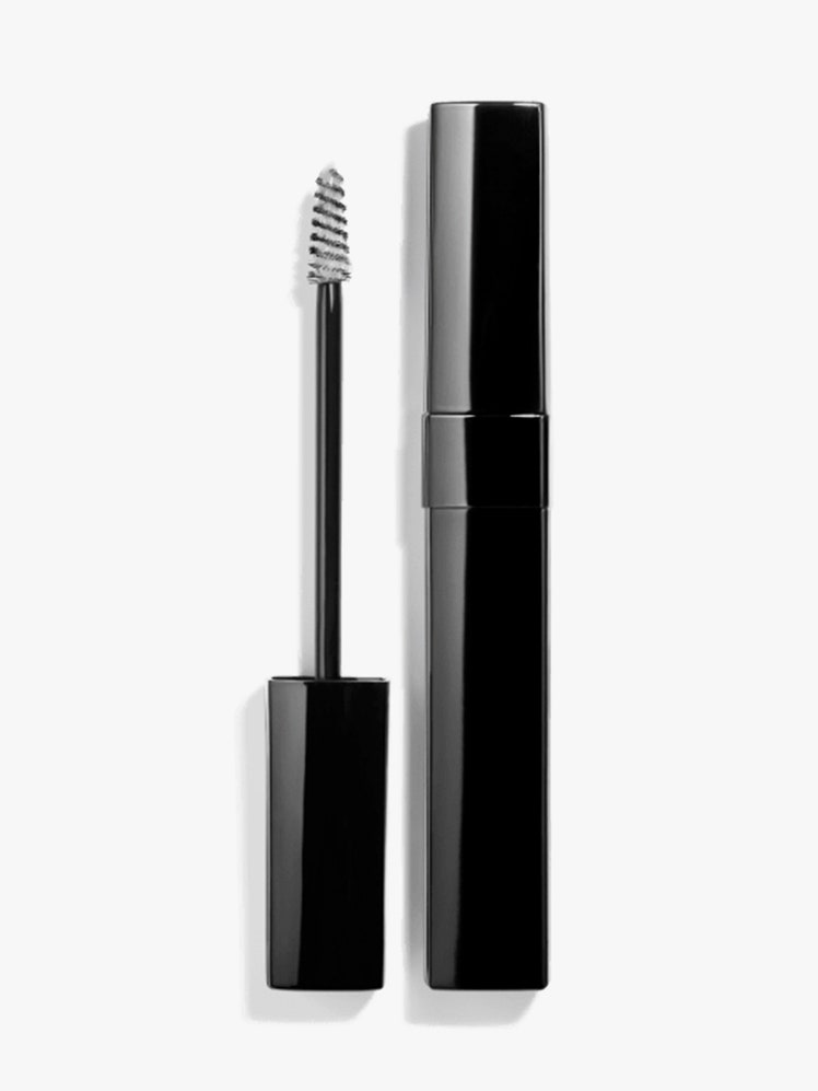 Chanel Le Gel Sourcils in black tube on light gray background