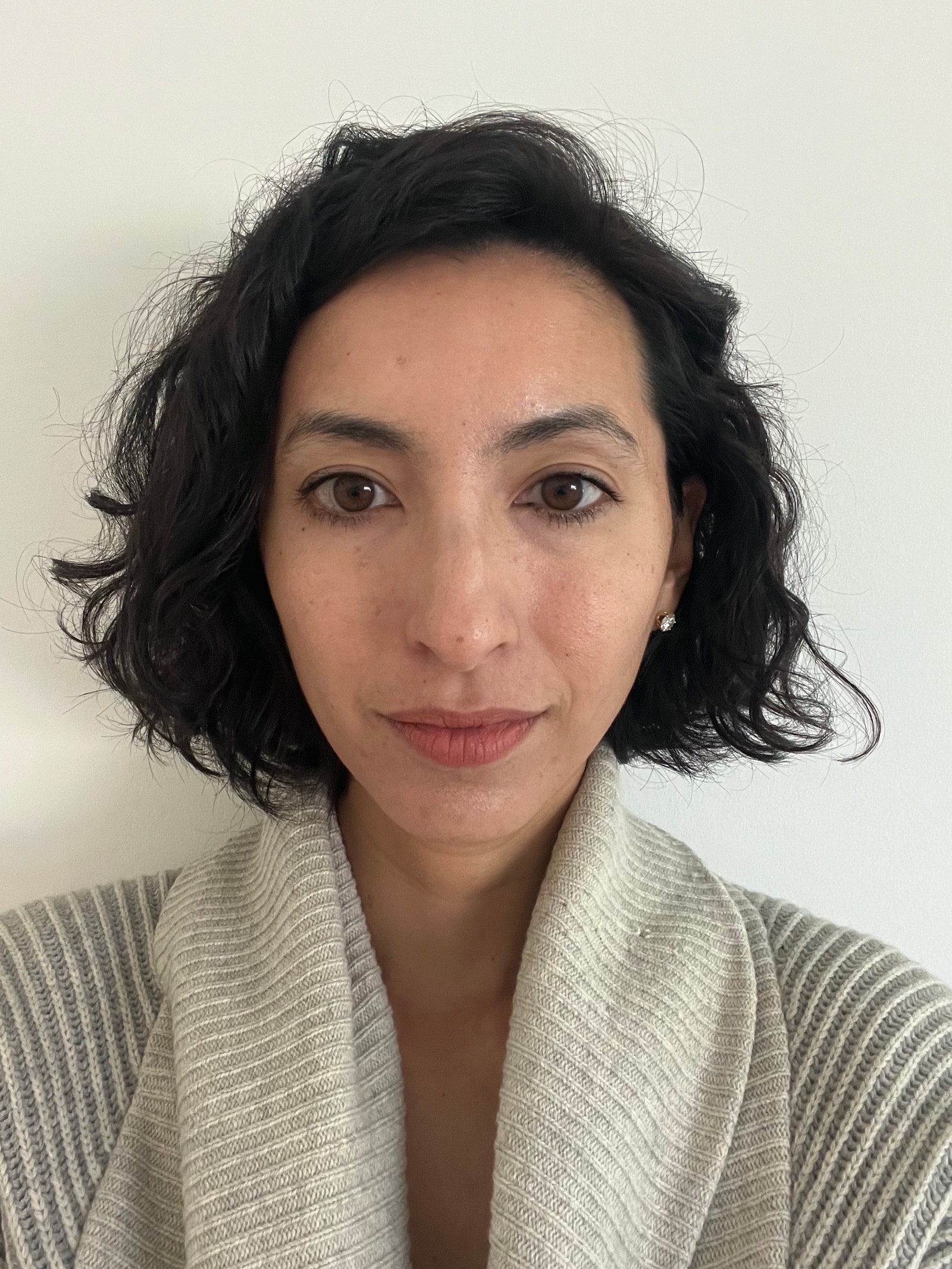 Allure interim managing editor Deanna Pai before applying Kosas Air Brow
