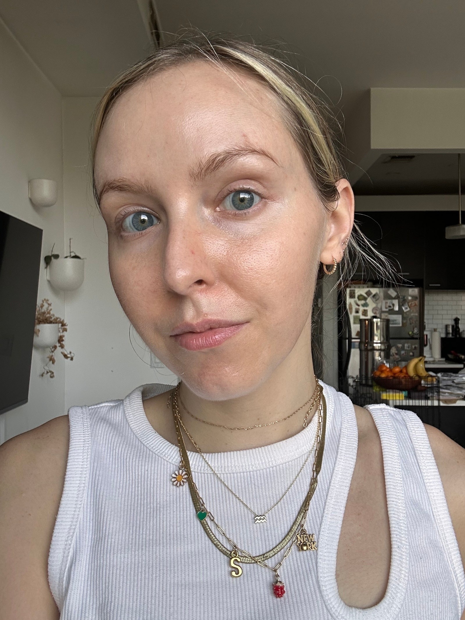 Image may contain Banana Food Fruit Plant Produce Accessories Jewelry Necklace Body Part Face Head and Neck