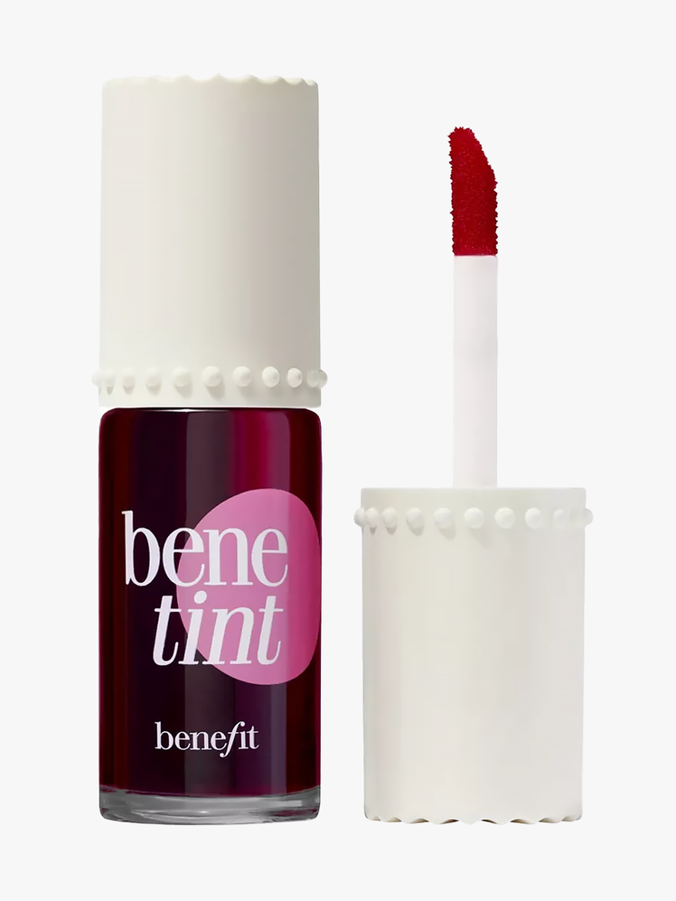 Branded clear twist up component with light gray background