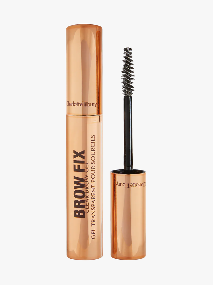 Charlotte Tilbury Brow Fix Clear Brow Gel in rose gold packaging