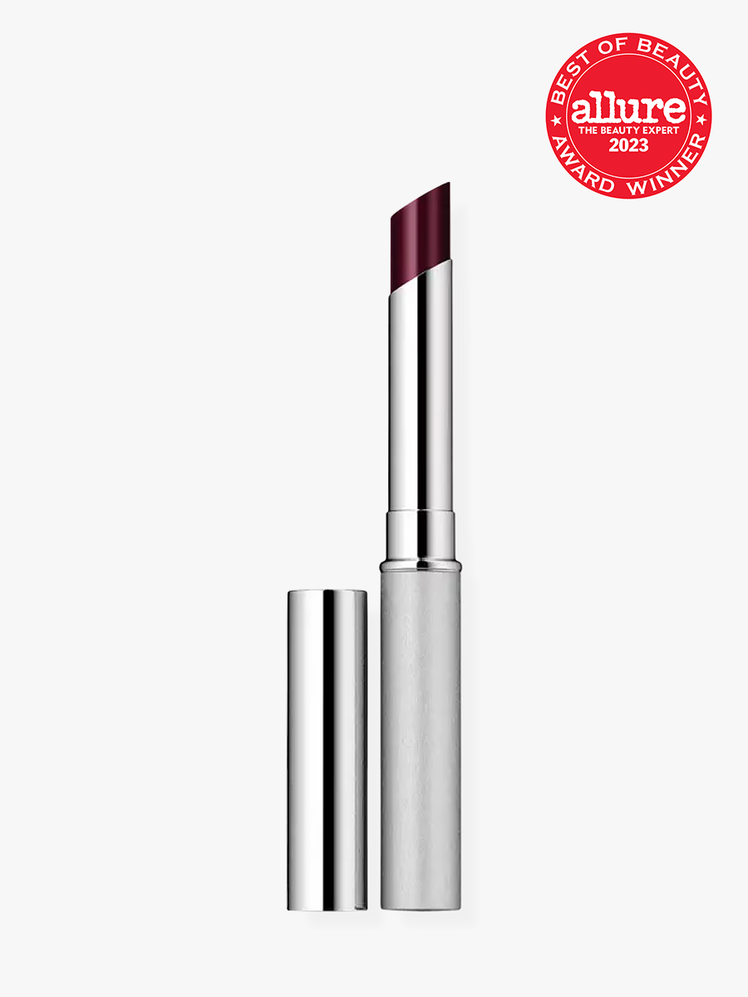Clinique Almost Lipstick in Black Honey in silver packaging