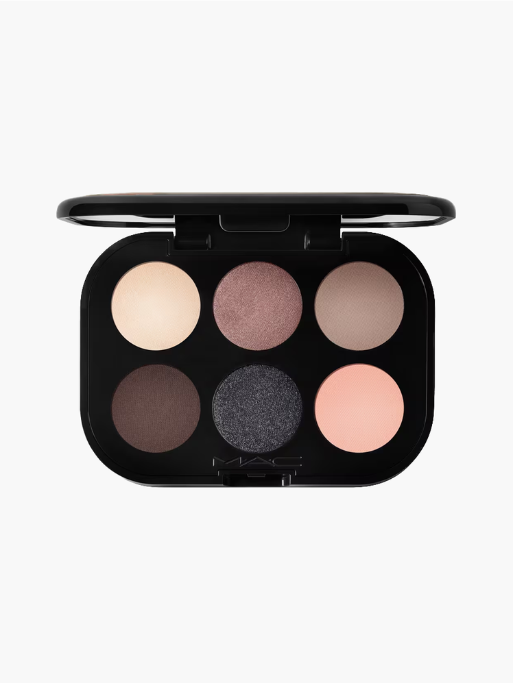 Connect In Colour Eye Shadow Palette in Encrypted Kryptonite in black compact on light gray background