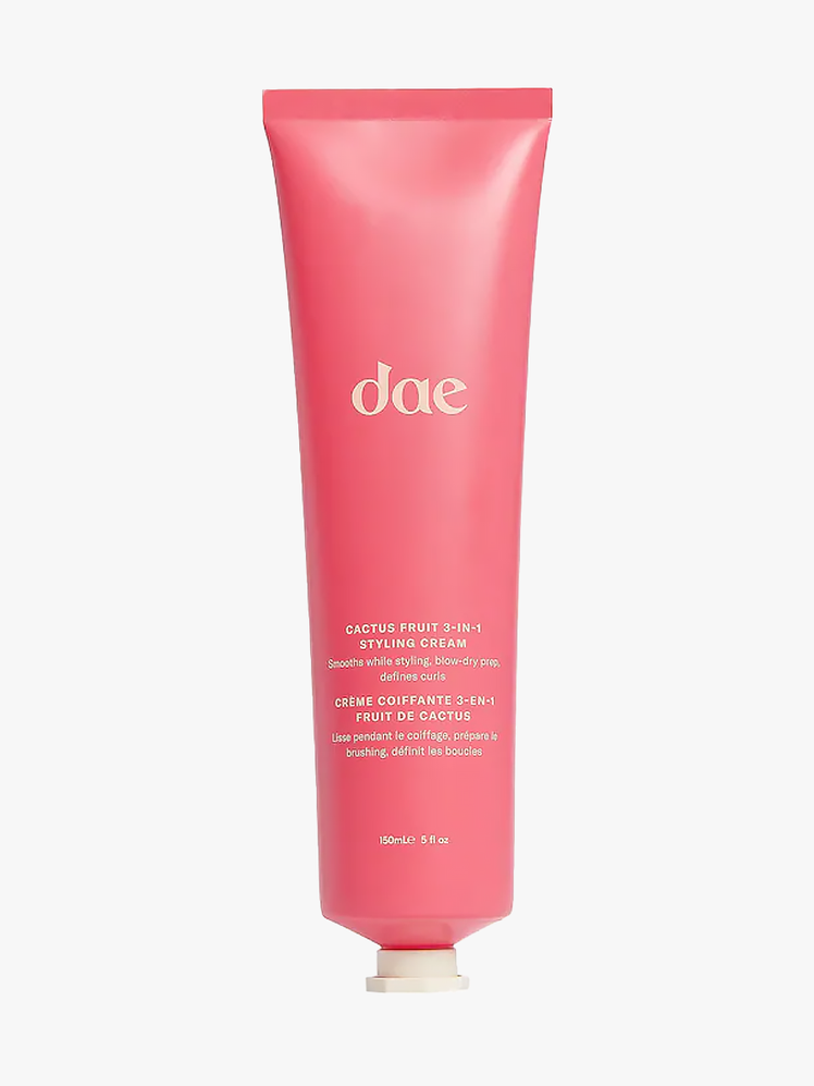 dae Cactus Fruit 3in1 branded Styling Cream pink tube component on light gray background