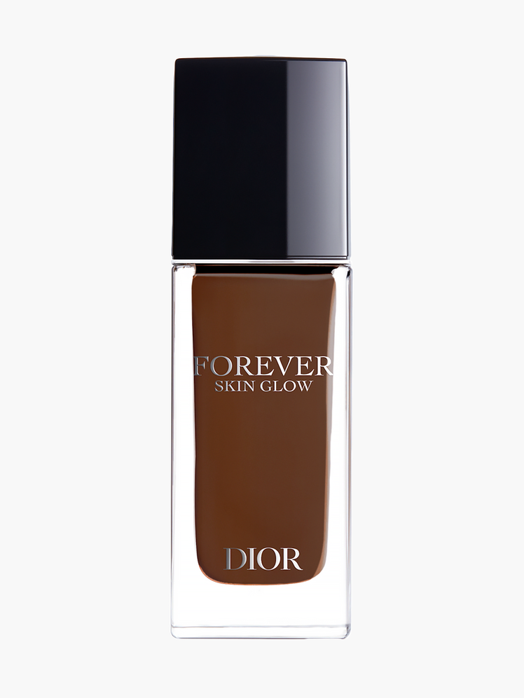 Forever Skin Glow in branded clear bottle with black cap on light gray background