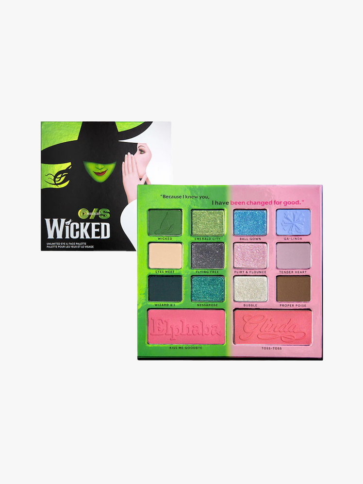 One Size Wicked Unlimited Eye and Face Palette wicked themed branded component on light gray background