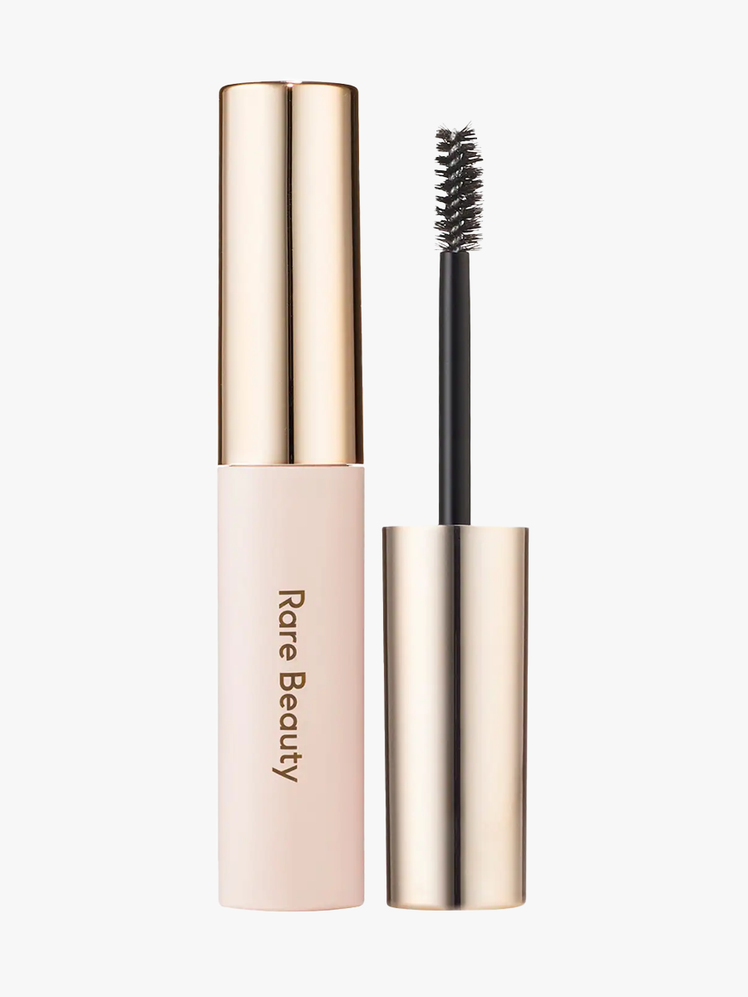 Rare Beauty by Selena Gomez Brow Harmony Eyebrow Gel in light pink tube with gold cap